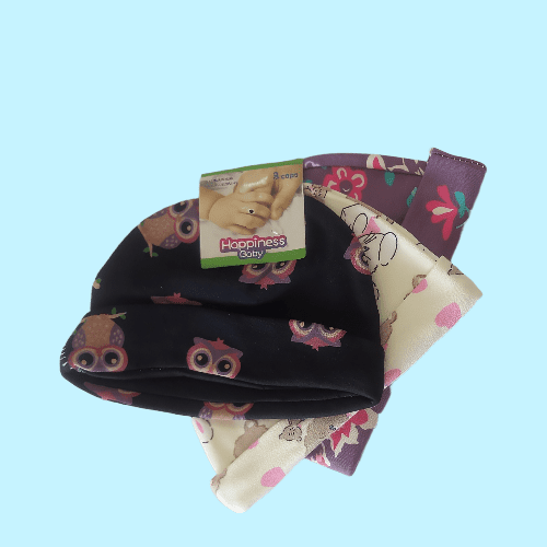 Happiness  Baby 3pc Cap