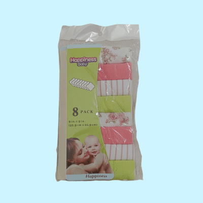 Happiness Baby Wash Rag 8pc