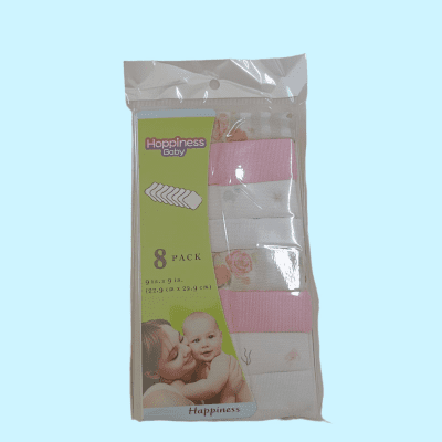 Happiness Baby Wash Rag 8pc