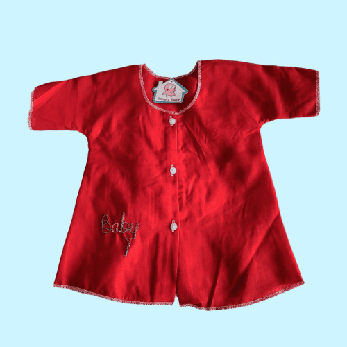 Baby Chemise w Sleeve - Red